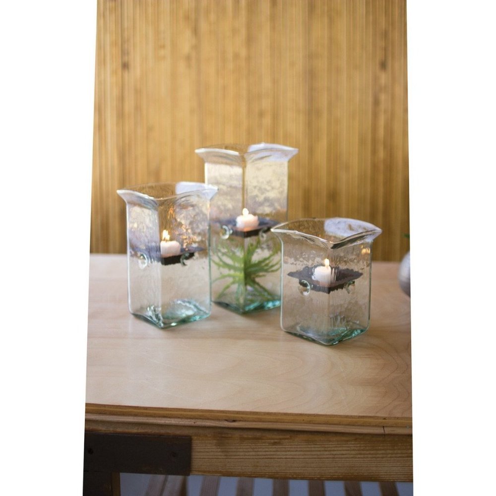 Square Cylinder Hurricane with Metal Insert - Medi